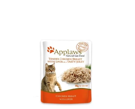 Applaws Natural Tender Chicken Breast with Liver in Jelly Cat Food, 70 Gms at ithinkpets (4)