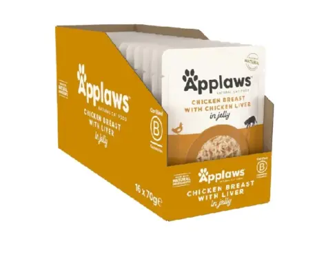 Applaws Natural Tender Chicken Breast with Liver in Jelly Cat Food, 70 Gms at ithinkpets.com 1 (1)