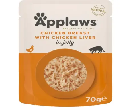 Applaws Natural Tender Chicken Breast with Liver in Jelly Cat Food, 70 Gms at ithinkpets.com 2