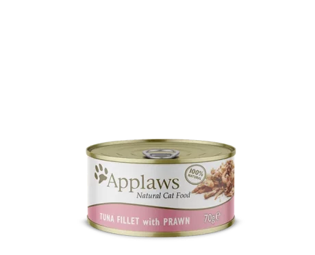 Applaws Natural Tuna Fillet and Prawn Wet Cat Food, 70 Gms at ithinkpets