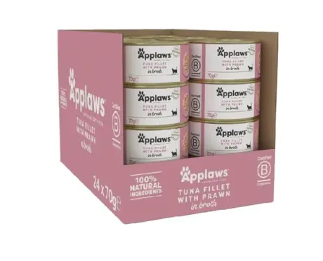 Applaws Natural Tuna Fillet and Prawn Wet Cat Food, 70 Gms at ithinkpets.com 1 (2)