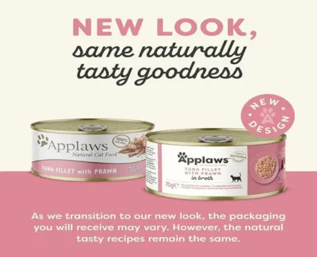 Applaws Natural Tuna Fillet and Prawn Wet Cat Food, 70 Gms at ithinkpets.com 2