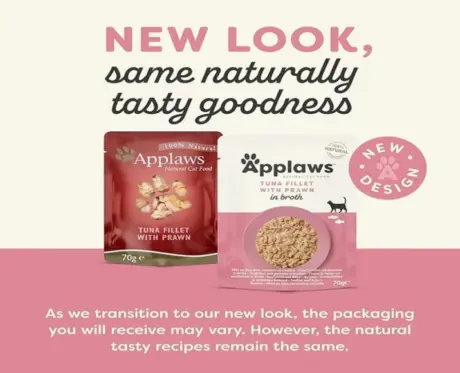 Applaws Natural Tuna Fillet with Pacific Prawn in Broth Cat Food, 70 Gms at ithinkpets.com 2