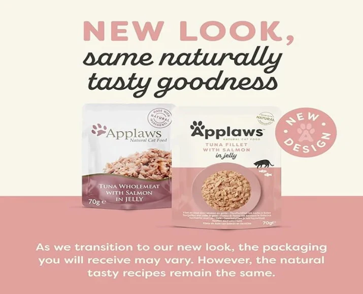 Applaws Natural Tuna with Salmon in Jelly Wet Cat Food, 70 Gms at ithinkpets.com 2