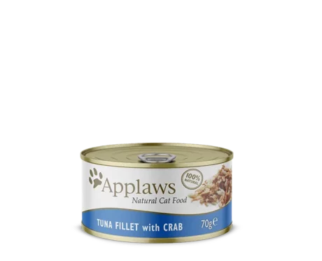 Applaws Tuna Fillet with Natural Crab Cat Food, 70 Gms at ithinkpets