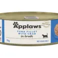Applaws Tuna Fillet with Natural Crab Cat Food, 70 Gms at ithinkpets.com 3