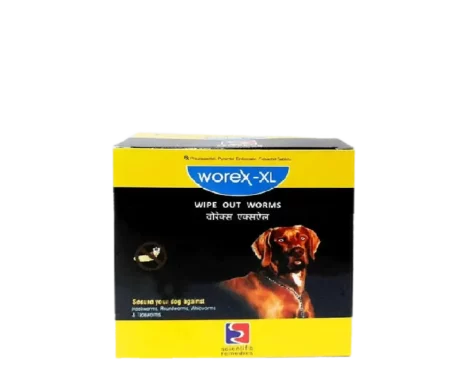 Worex Deworming XL Large breed Adult Dog Tablets at ithinkpets