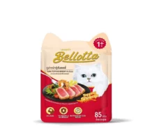 Bellotta Tuna with Shrimp Topping in Jelly Wet Food Adult Cat Food, 85 Gms at ithinkpets