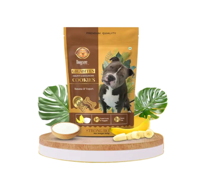 Dogsee Gigabites Banana and Yogurt Dog Biscuits Cookies for Dogs at ithinkpets (2)