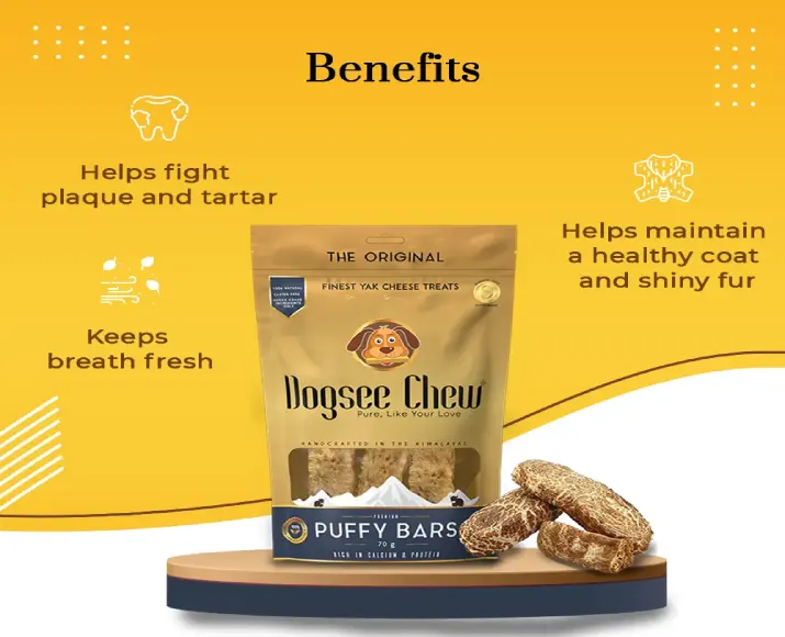 Dogsee Puffy Bar Soft Dental Treats For Senior Dogs at ithinkpets (1)