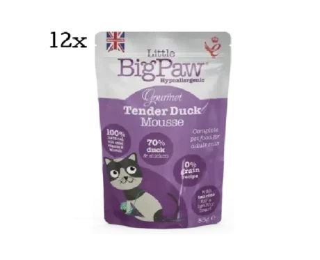 Little Big Paw Gourmet Tender Duck Mousse Cat Wet Food, 85 Gms at ithinkpets at ithinkpets.com (1)