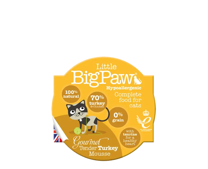 Little Big Paw Gourmet Tender Turkey Mousse Cat Wet Food, 85 Gms at ithinkpets (1)