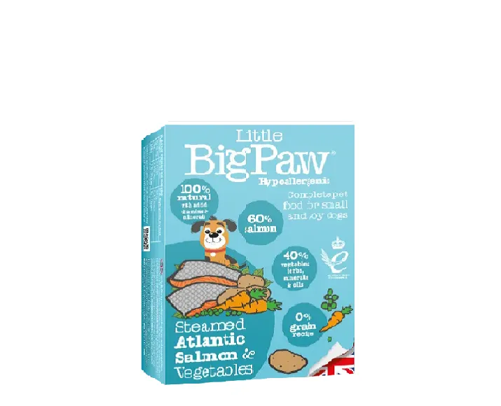Little Big Paw Steamed Atlantic Salmon & Vegetables Dog Wet Food, 150 Gms at ithinkpets (1)