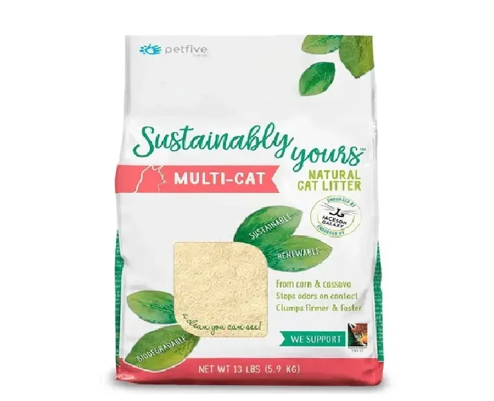 Sustainably Yours Multi-Cat Large Grains, Cat Litter at ithinkpets (4)