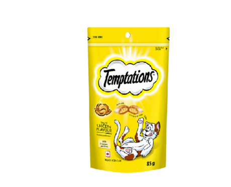 Temptations Chicken Cat Treat, 85 Gms – Cat Treats - at ithinkpets.com (1)