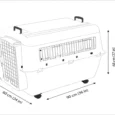 Andes 6 Pet Carrier Holds upto 35 kg, (36 x 24 x 27 inch),Ivory Color for both Dogs & Cats