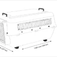 Andes 7 Pet Carrier Holds upto 45 kg, (39 x 27 x 32 inch) ,Ivory Color for both Dogs & Cats