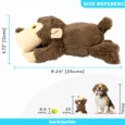 Barkbutler Boh The Bear Plush Dog Toy with Squeaker