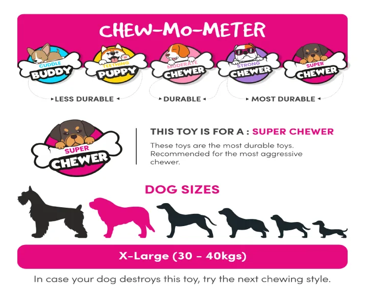 Barkbutler Crazy Eight Dog Toy Strong Chew Toy at ithinkpets (1)