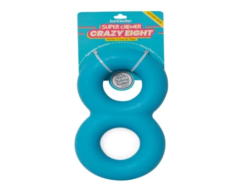 Barkbutler Crazy Eight Dog Toy Strong Chew Toy at ithinkpets