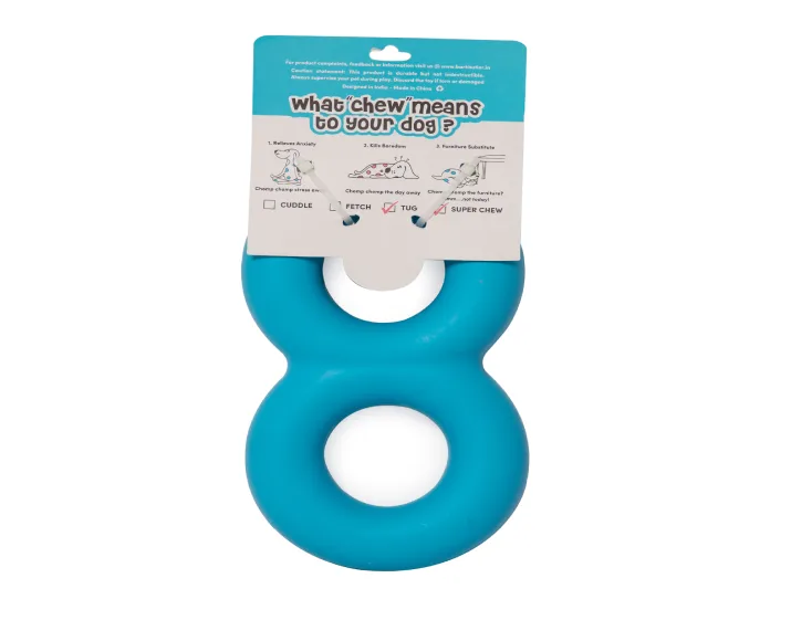 Barkbutler Crazy Eight Dog Toy Strong Chew Toy at ithinkpets (9)