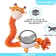 Barkbutler Garry The Giraffe Plush Dog Toy with Squeaker