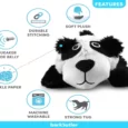 Barkbutler Pandu The Panda Plush Dog Toy with Squeaker