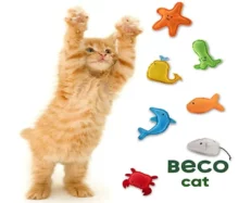 Beco Dolphin Shaped Catnip Toy for Cats at ithinkpets.com (2)