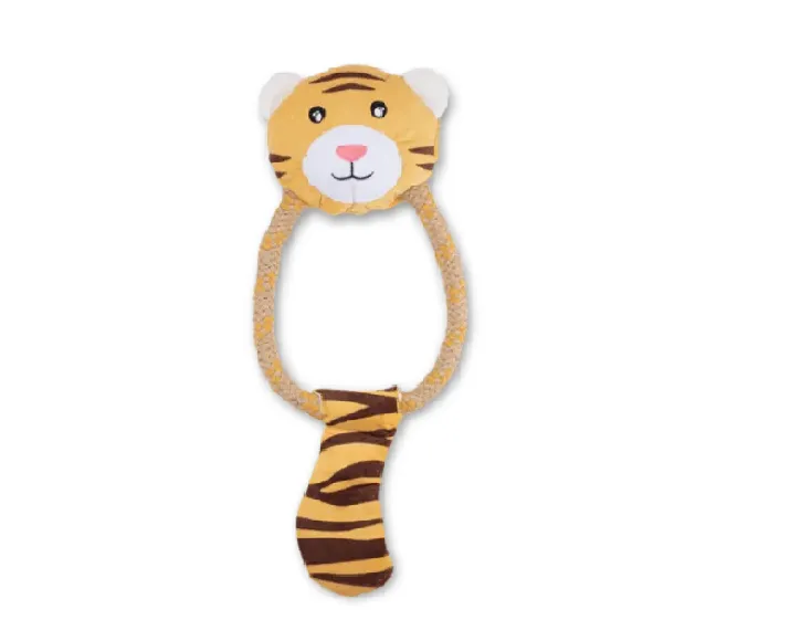 Beco Dual Material Tiger Toy For Dogs at ithinkpets.com (1)
