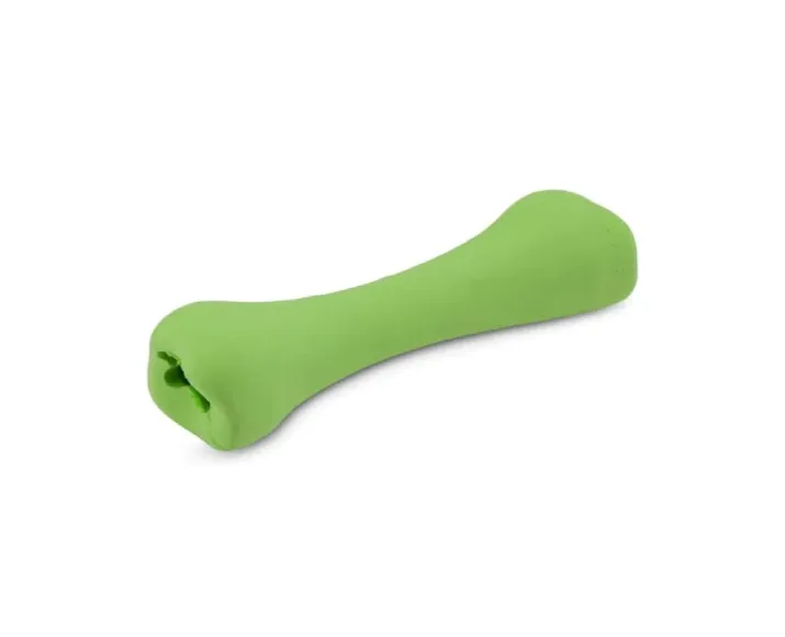 Beco Natural Rubber Bone Toy for Dogs Green at ithinkpets.com (1)