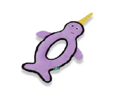 Beco Rough And Tough Narwhal Toy For Dogs at ithinkpets.com (1)