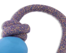 Beco Rubber Ball On Rope Toy for Dogs Blue at ithinkpets.com (2)