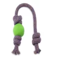Beco Rubber Ball On Rope Toy for Dogs, Green