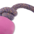 Beco Rubber Ball On Rope Toy for Dogs, Pink