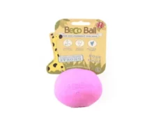 Beco Rubber Treat Ball Toy For Dogs Pink at ithinkpets.com (1)