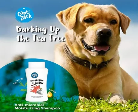 Captain Zack Barking Up the Tea Tree Dog Shampoo 200 ml at ithinkpets.com (2)
