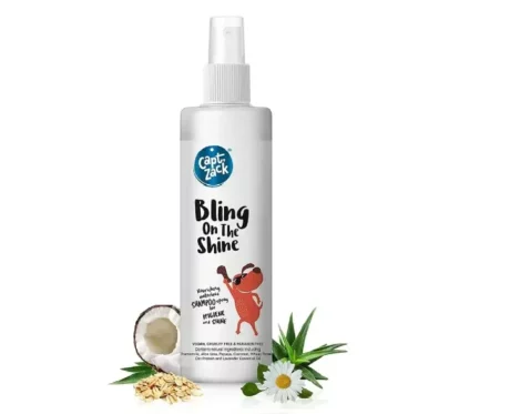 Captain Zack Bling on the Shine Waterless Shampoo 250ml at ithinkpets.com (1)