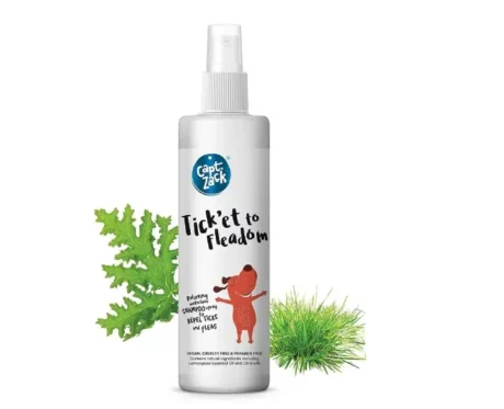 Captain Zack Tick’et to Fleadom Waterless Dog Shampoo 250 ml at ithinkpets.com (1)