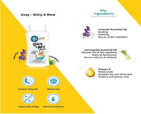 Captain Zack Zoey Shiny & Mew Kitten & Cat Shampoo 200ml at ithinkpets.com (2)