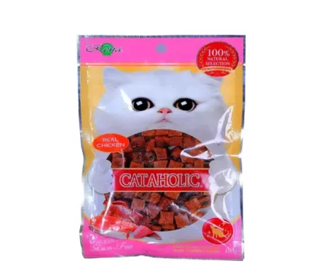 Cataholic Neko Soft Chicken Fish and Salmon Cube Kitten And Adult Cat Treat at ithinkpets