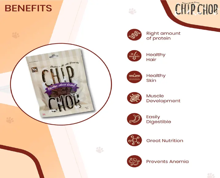 Chip Chops Chicken Liver Cubes Puppies and Adult Dog Treat at ithinkpets (4)