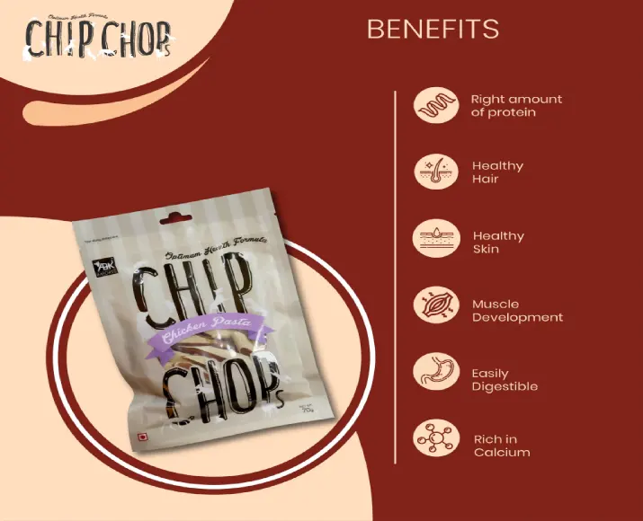 Chip Chops Chicken Pasta Treat Puppies and Adult Dogs at ithinkpets (6)