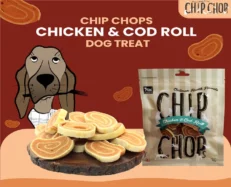 Chip Chops Chicken and Cod Fish Rolls Puppies and Adult Dog Treat at ithinkpets