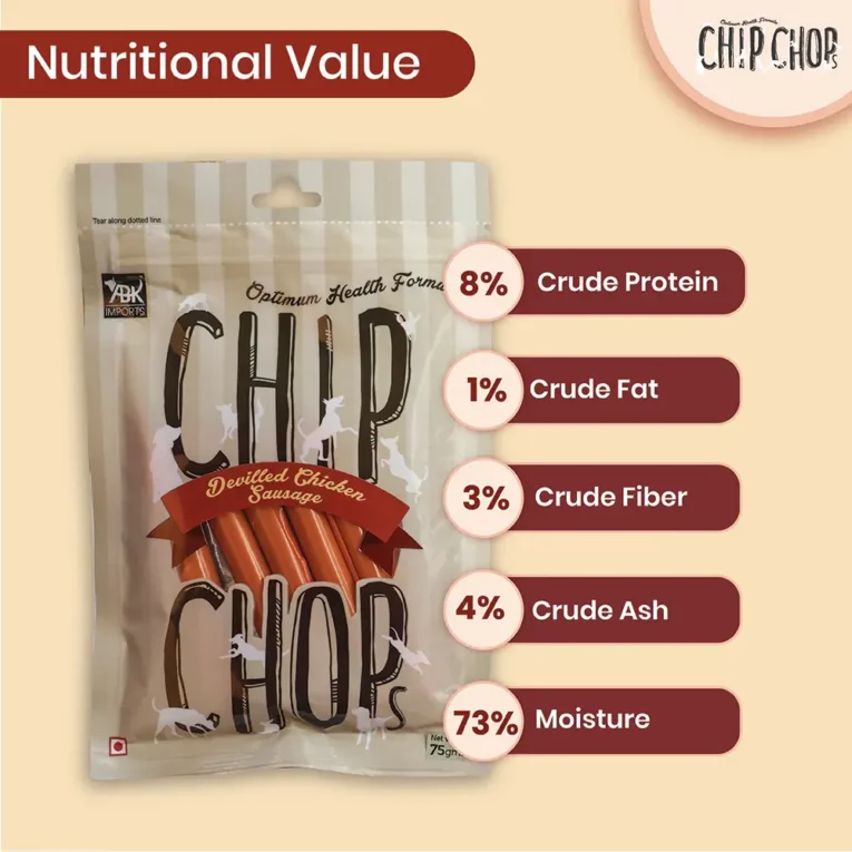 Chip Chops Devilled Chicken Sausage Puppies and Adult Dog Treat at ithinkpets (6)