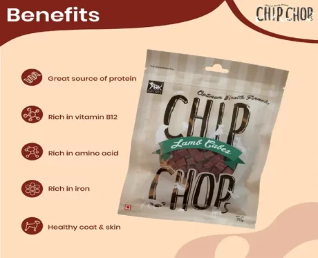 Chip Chops Lamb Cubes Puppies and Adult Dog Treat at ithinkpets