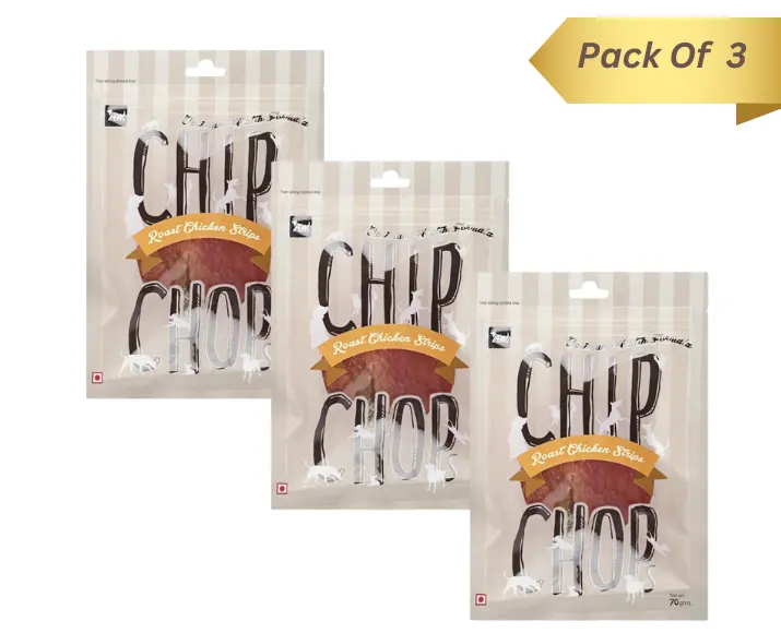 Chip Chops Roast Chicken Strips Puppies and Adult Dog Treat at ithinkpets
