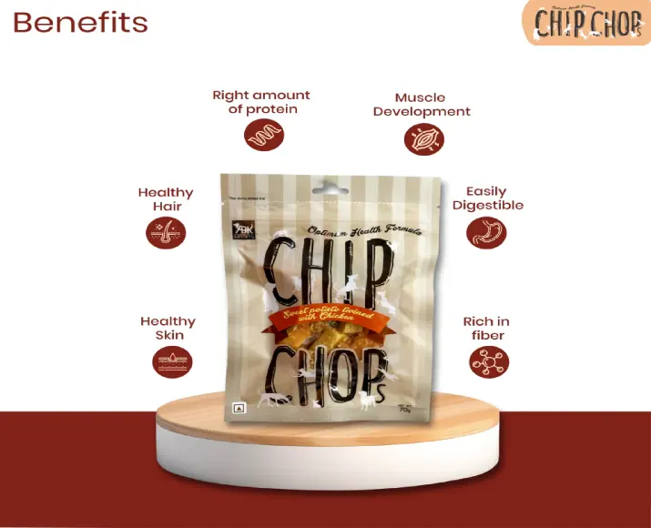 Chip Chops Sweet Potato Chicken Puppies and Adult Dog Treat at ithinkpets (6)