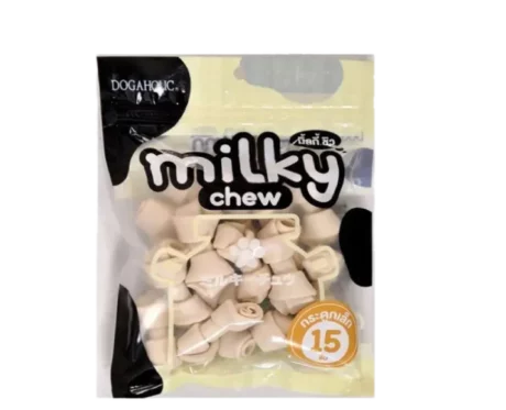 Dogaholic Milky Chew Bone Style, Puppies & Adult Dog Treat 15 pcs at ithinkpets