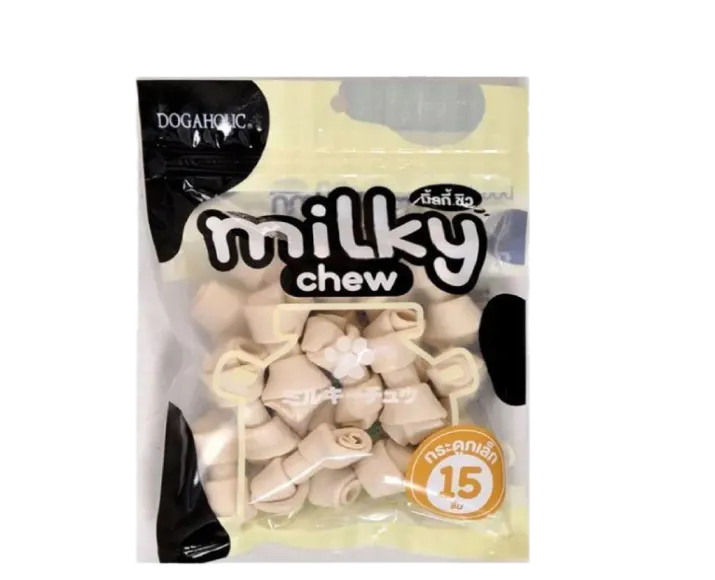 Dogaholic Milky Chew Bone Style, Puppies & Adult Dog Treat 15 pcs at ithinkpets (4)