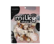 Dogaholic Milky Chew Chicken Bone Style Puppies & Adult Dog Treat 10 pcs at ithinkpets